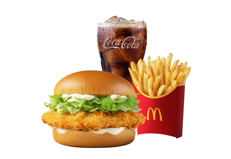 맥치킨 세트 감자튀김과 콜라M사이즈 포함 제품 사진