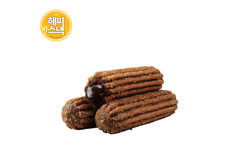 해피스낵 한입 초코 츄러스 3조각